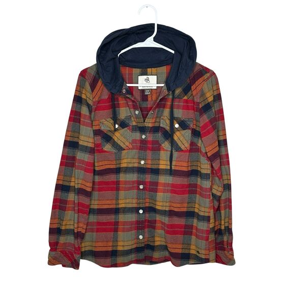 Legendary Whitetails Flannel Hoodie Shirt Men’s Medium - Picture 1 of 5